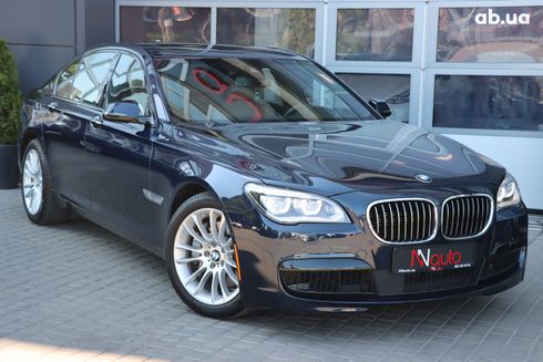 BMW 7 серия 2015 синий - фото 2