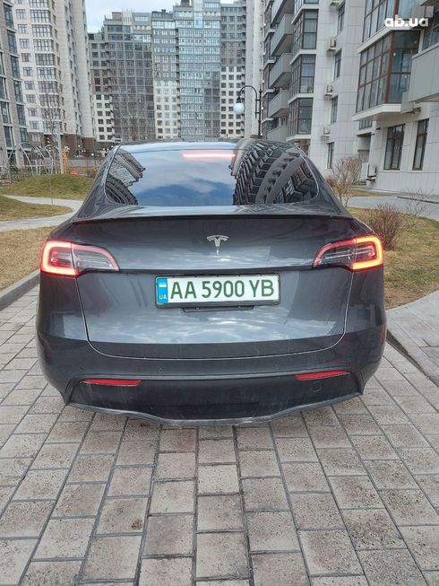 Tesla Model Y 2022 синий - фото 5