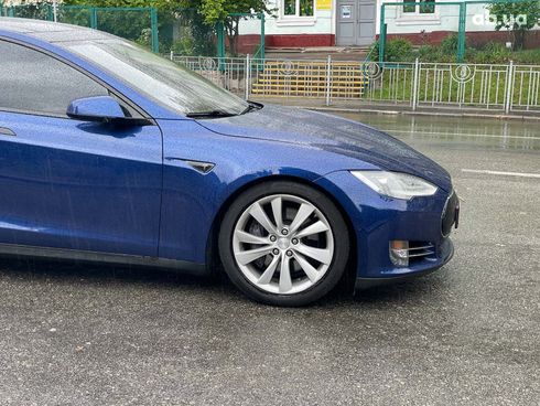 Tesla Model S 2015 синий - фото 4