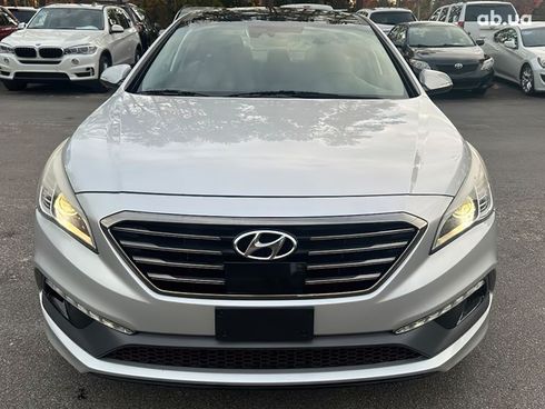 Hyundai Sonata 2016 серебристый - фото 2