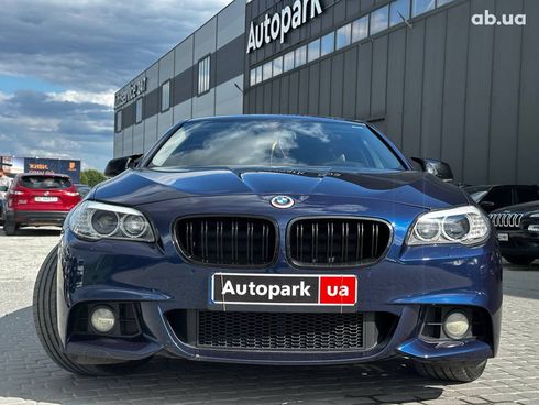 BMW 5 серия 2013 синий - фото 2