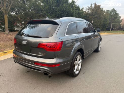 Audi Q7 2015 серый - фото 7