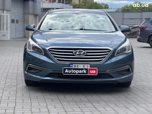 Hyundai Sonata 2015 синий - фото 2