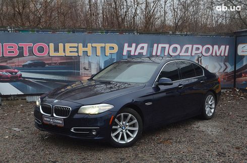 BMW 5 серия 2014 синий - фото 2