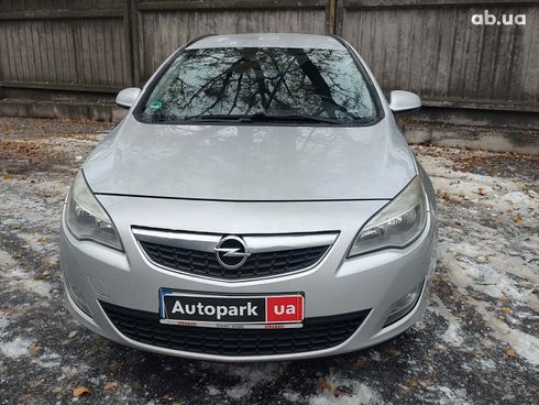 Opel astra j 2011 серый - фото 2