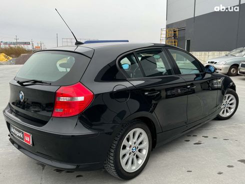 BMW 1 серия 2008 черный - фото 5