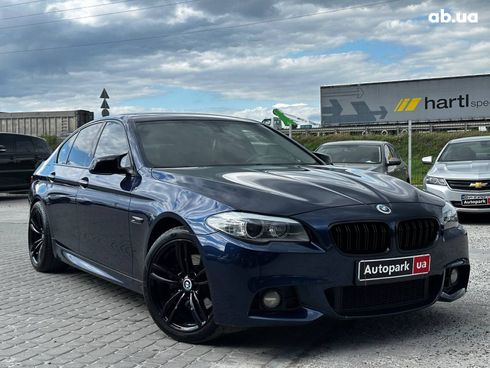 BMW 5 серия 2013 синий - фото 13