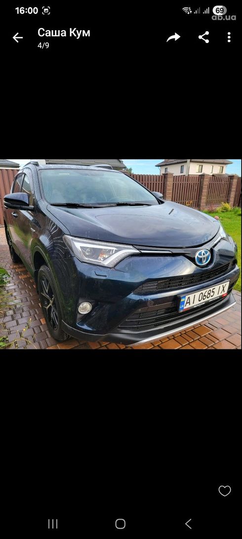 Toyota RAV4 Hybrid 2018 синий - фото 3