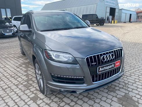 Audi Q7 2015 серый - фото 3