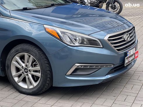 Hyundai Sonata 2015 синий - фото 4