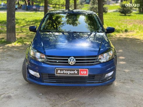 Volkswagen Polo 2018 синий - фото 6
