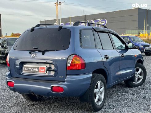 Hyundai Santa Fe 2003 синий - фото 9