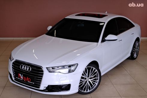 Audi A6 2015 белый - фото 2
