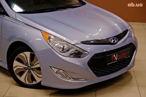 Hyundai Sonata 2014 голубой - фото 3