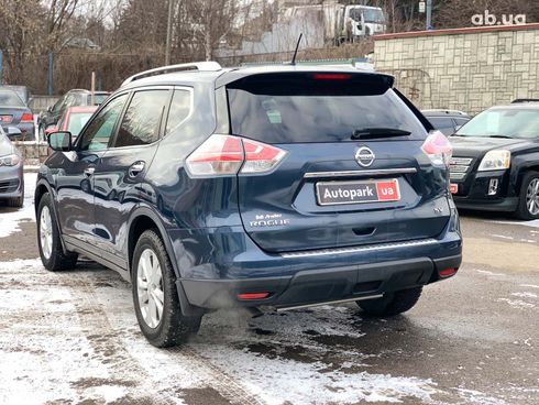 Nissan Rogue 2015 синий - фото 7