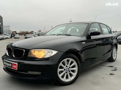 BMW 1 серия 2008 черный - фото 17