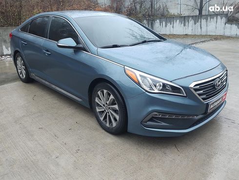 Hyundai Sonata 2017 синий - фото 3