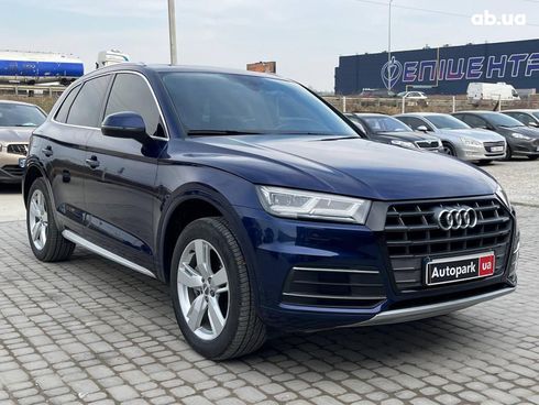 Audi Q5 2018 синий - фото 4