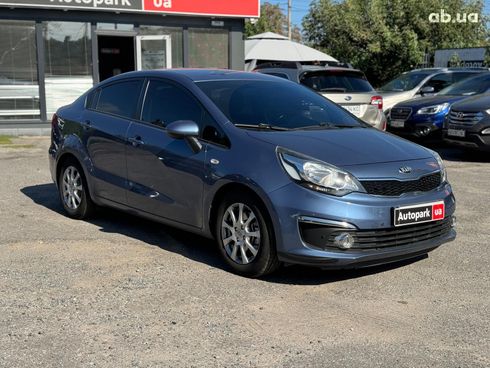 Kia Rio 2015 синий - фото 3