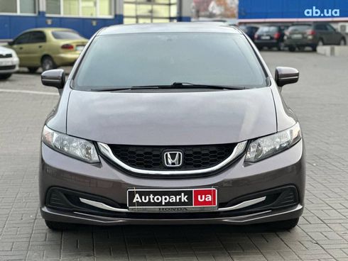 Honda Civic 2014 коричневый - фото 2