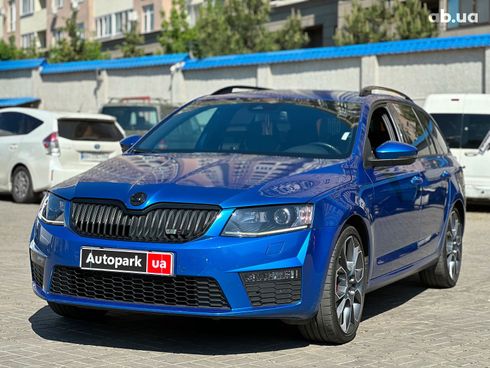 Skoda octavia a7 2014 синий - фото 2