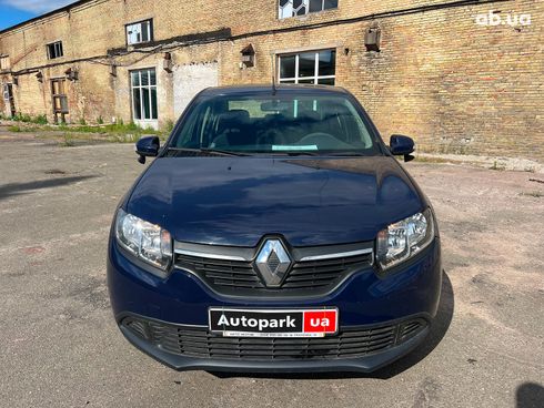 Renault Logan 2015 синий - фото 4