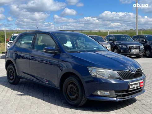Skoda Fabia 2016 синий - фото 3