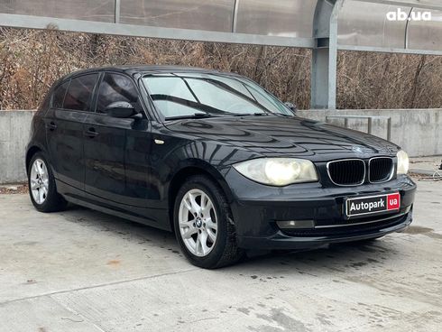 BMW 1 серия 2008 черный - фото 3