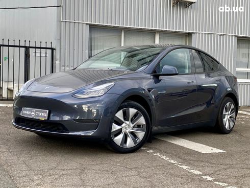 Tesla Model Y 2022 серый - фото 3