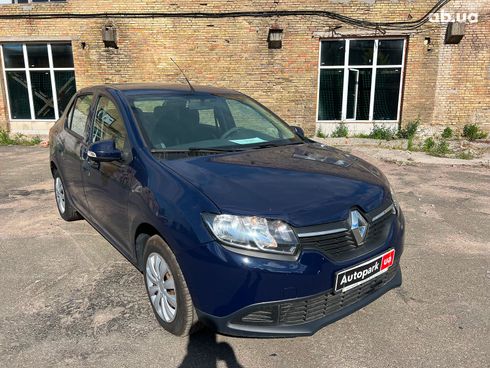 Renault Logan 2015 синий - фото 6