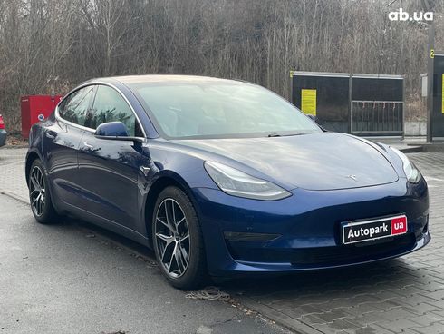 Tesla Model 3 2018 синий - фото 3