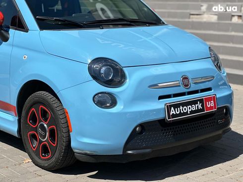Fiat 500E 2017 синий - фото 8