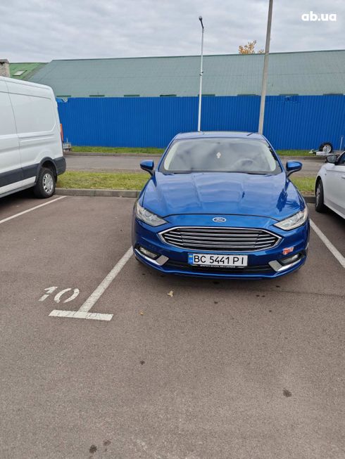 Ford Fusion 2018 синий - фото 2
