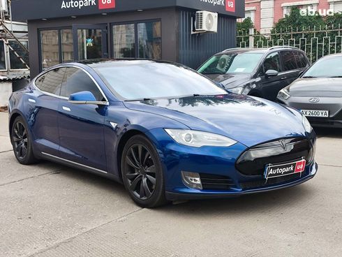 Tesla Model S 2015 синий - фото 10