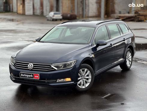Volkswagen passat b8 2015 синий - фото 2