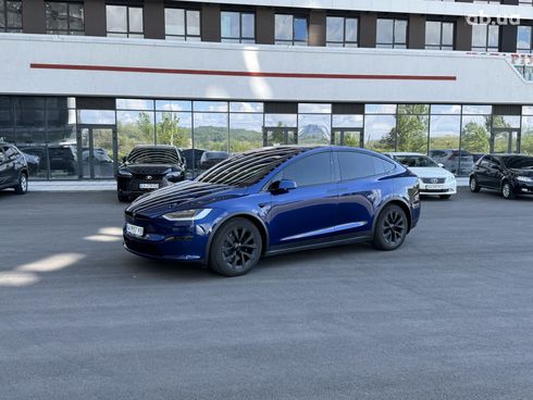 Tesla Model X 2023 синий - фото 18