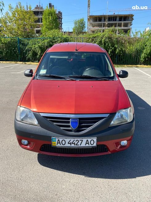 Dacia Logan 2008 вишневый - фото 3