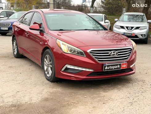 Hyundai Sonata 2015 красный - фото 10