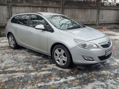 Opel astra j 2011 серый - фото 3