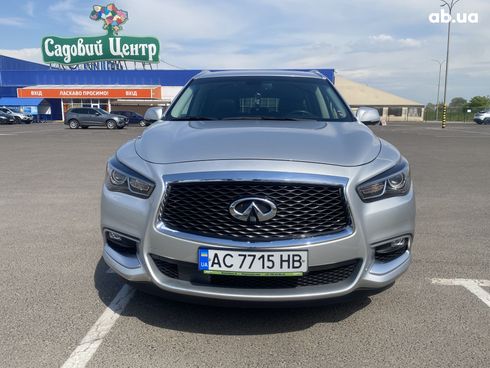 Infiniti QX60 2016 серебристый - фото 4