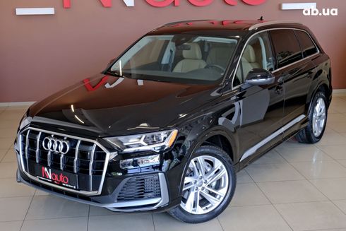 Audi Q7 2021 черный - фото 2