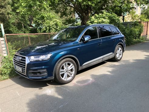 Audi Q7 2018 синий - фото 4