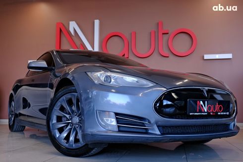 Tesla Model S 2013 серый - фото 4