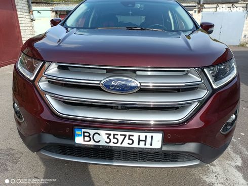 Ford Edge 2017 вишневый - фото 3
