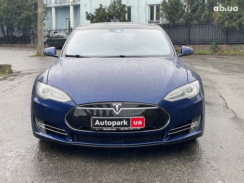 Tesla Model S 2015 синий - фото 2