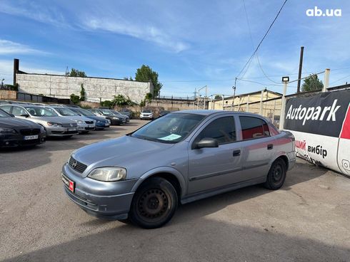 Opel Astra 2003 серый - фото 2