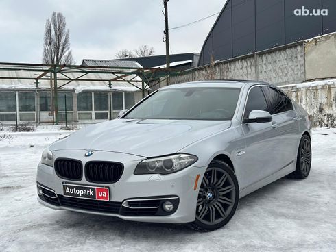 BMW 5 серия 2014 серый - фото 1