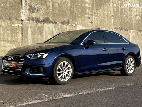 Audi A4 2021 синий - фото 5