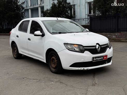 Renault Logan 2015 белый - фото 3