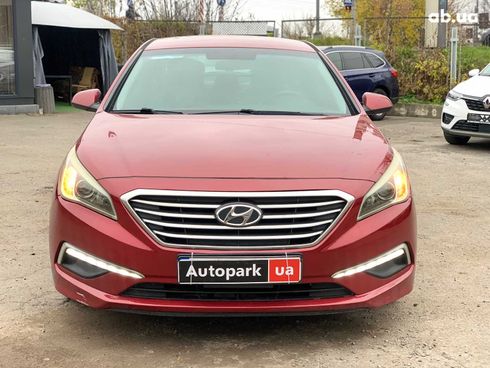 Hyundai Sonata 2015 красный - фото 8